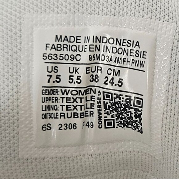 Chuck Taylor All Star Madison Mid True Faves low cut black / white sneaker - Picture 9 of 9